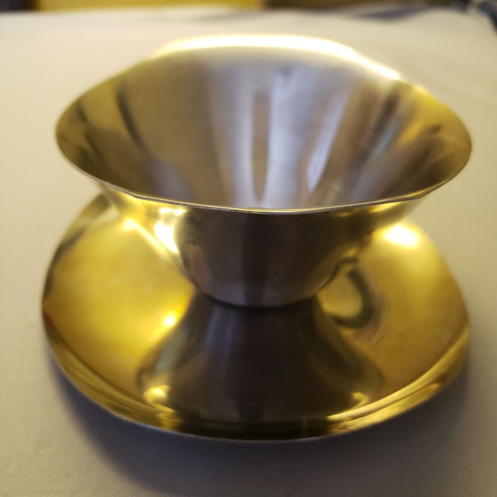 Vtg Gravy/Sauce Bowl Kingsford Stainless Steel